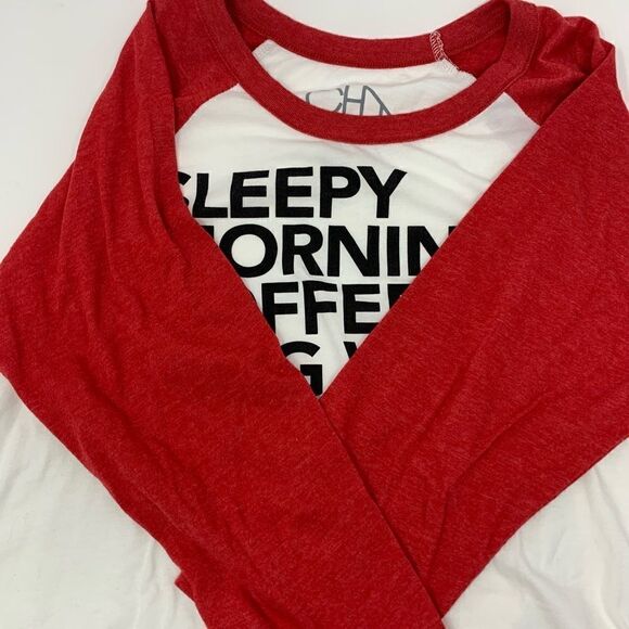 Chaser Raglan Graphic Tee shirt Size L Red:White - Picture 6 of 10